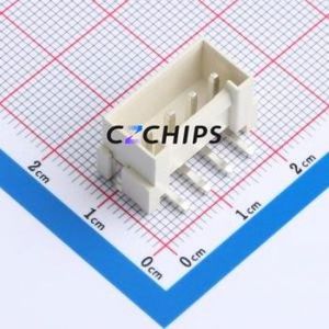 WAFER-VH396L-4A Wire-to-Board Pin Header SMD,P=3.96mm Connector 1x4P 3.96mm Vertical Mount VH - Product Image 1