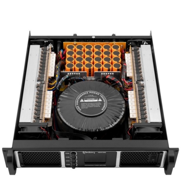 Commercial HD41200 Class H Power Amplifier 4x1200W Stage Amplifiers Professional DJ Amplifier for Club Live Sound