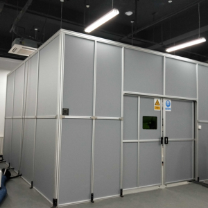 Xinland เครื่องเชื่อมอุตสาหกรรม3*3*2.5เมตร, อุปกรณ์เลเซอร์ทำความสะอาดตู้ป้องกันการตัด - Product Image 1