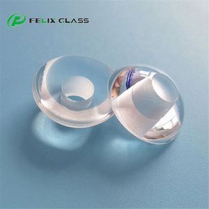 Cube de verre optique poli FELIX BK7 H-K9L avec trou pour instruments optiques et équipements médicaux - Product Image 1