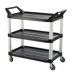 Chariot de service multifonctionnel Double Sword pour hôtels et restaurants, chariot à nourriture, chariot à main polyvalent, chariot de nettoyage - Product Image 2