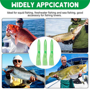 กระโปรงปลาหมึกขนาดใหญ่30ซม. 1ชิ้น, เหยื่อล่อปลาหมึกขนาดใหญ่56ก. เหยื่อตกปลาทะเลปลาฉลามเทียม - Product Image 6