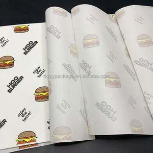 Papier d'emballage alimentaire jetable écologique et résistant à la graisse pour sandwichs, hamburgers, biscuits, pain, gelée et sucettes - Product Image 1