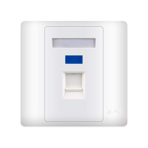 Placa de Pared Keystone de un Solo Puerto, Tipo 86, Superficie Mate, Material PC ABS, Fácil Instalación, Color Personalizado, Duradera, Compatible con Ethernet y HDMI - Product Image 1