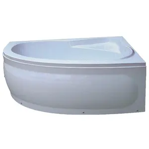 high quality round corner bathtub with seat and apron