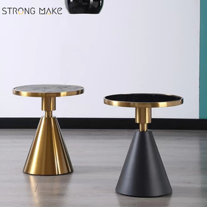 <span class=keywords><strong>Mesa</strong></span> de Centro Redonda de Mármol Blanco para Sala de Estar, <span class=keywords><strong>Mesa</strong></span> de Centro Moderna de Lujo - Product Image 1