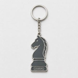 Porte-clés personnalisés en gros de haute qualité, figurines, design de jeu de société, souvenir de club d'échecs - Product Image 2