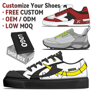 Đá Mặt Đất Tùy Chỉnh Người Đàn Ông Của Giày Thể Thao Skateboard & Tennis Sneaker Phong Cách Giản Dị Bằng Sáng Chế Da Cây Gai Dầu Trên Cho Đi Bộ Chạy - Product Image 4