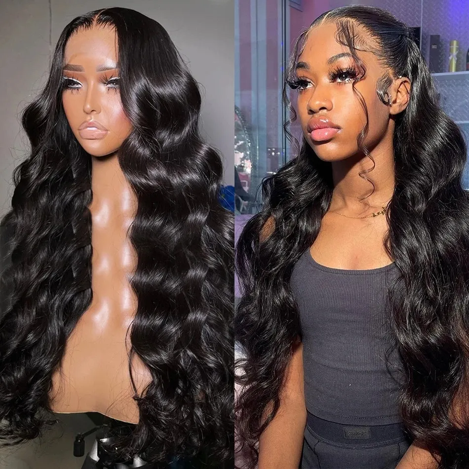 13X4 Lace Frontal 38 Inch Body Wave Lace Front Wig Brazilian Wigs Transparent Wet And Wavy Lace Front Human Hair Wigs