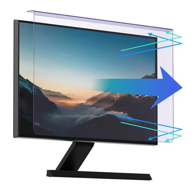 Acrylic Blue Filter Mounted TV Panel Anti-blue Blue Light Blocking Hanging Board Screen Protector for TV for PC Monitor