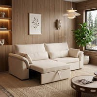 Canapé-lit extensible en tissu moderne et minimaliste pour hôtel, bureau, salon, chambre à coucher