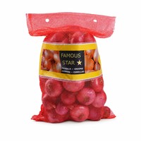 PP Mesh Zakjes geventileerd, voor groenten, aardappelen, fruit, met aangepaste bedrukte labels, groothandel