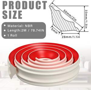 Bande <span class=keywords><strong>de</strong></span> calfeutrage auto-adhésive pour décoration murale en plastique Bande <span class=keywords><strong>de</strong></span> bordure <span class=keywords><strong>de</strong></span> carrelage pour les comptoirs <span class=keywords><strong>de</strong></span> plinthes - Product Image 3