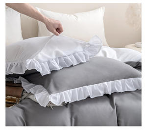 <span class=keywords><strong>ชุด</strong></span>เครื่องนอนสไตล์ใหม่ชุด<span class=keywords><strong>ผ้า</strong></span>ปูเตียงผ้าโพลีเอสเตอร์เคลือบเงาลายใบบัวแบบหรูหรา - Product Image 2