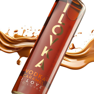 Fabriqué en Espagne, ILOVKA Vodka Caramel 700ml, qualité excellente et premium, arôme sucré de caramel, liqueurs de vodka - Product Image 3