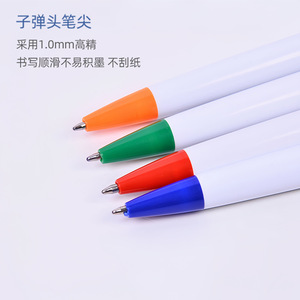 Custom Logos Ballpoint Pens <b>Plastic</b> Push Button Office Pen With Clip Advertising Gift Promotional Writing Tool - Product Image 3