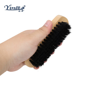 Cepillo para Zapatos Yinste de Pelo de Cerdo y Madera Maciza, 2 Piezas, para Eliminar Manchas - Product Image 3