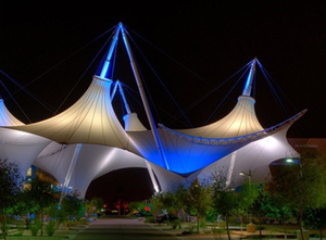 कैनोपी पेगोडा तम्बू पूर्वनिर्मित स्टील भवन ट्रस तन्यता झिल्ली संरचना pvc पिन्कल टेंट - Product Image 5