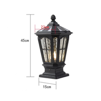 Lampe solaire à colonne télécommandée, 3 couleurs changeantes, LED, lampe de poteau, étanche, éclairage extérieur pour allée, patio