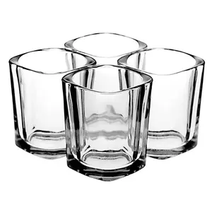 Sublimazione Mini Espresso Shot Glass 2OZ vendita calda portacandele quadrato tazza per Tequila Spirit White Wine Vodka whisky