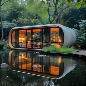 EU 20FT Modernes Wohn-Fertighaus Apple Cabin für Wohn-, Hotel-, Familien- und Resortnutzung Stilvolles Vorgefertigtes Containerhaus - Product Image 1