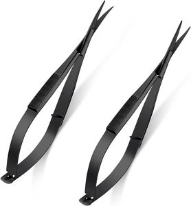 Tijeras Micro de Acero Inoxidable con Punta Recta y Curva para Cejas, Manicura, Manualidades, Corte, Herramienta de Salón de Belleza - Product Image 2