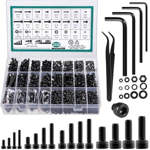 Metric Screws <b>Bolts</b> Nuts M2 M3 <b>M4</b> M5 12.9 Alloy Steel Black Oxidation For Construction Industry - Product Image 1