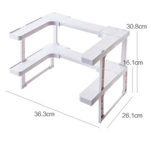 Multifunction Telescopic Sink <b>Storage</b> Rack Cosmetic Display Rack Herbs and Spices <b>Storage</b> Sink <b>Storage</b> Rack - Product Image 6