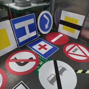 Panneaux <span class=keywords><strong>de</strong></span> signalisation routière personnalisés <span class=keywords><strong>de</strong></span> qualité autoroute MUTCD EN12899 en aluminium, signalisation <span class=keywords><strong>de</strong></span> sécurité métallique, panneaux d'avertissement réfléchissants, panneaux d'arrêt pour routes et propriétés - Product Image 4