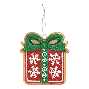 Nouveau Pendentif Décoratif de Noël en Plastique, <span class=keywords><strong>Petit</strong></span> <span class=keywords><strong>Train</strong></span> Rouge avec Clochettes, Boîte Cadeau, Ornement d'Arbre, Accessoire Photo et Décoration Festive - Product Image 5