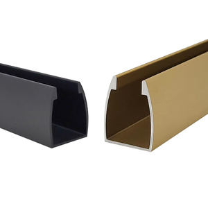 Modern <strong>U</strong>-<strong>shaped</strong> Partition Shower <strong>Enclosure</strong> Glass Channel Pre-installed with Aluminum Alloy - Product Image 4