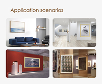 Cadres photo numériques NFT 21,5 pouces avec application, partage multi-utilisateurs, connexion téléphonique, vidéo, photo, cadre en bois, pour intérieur, ascenseur, éducation, Android