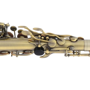 Saxofón Antiguo <span class=keywords><strong>de</strong></span> Latón Verde, Tono Medio, E Bemol, Gran Protector, Instrumento <span class=keywords><strong>de</strong></span> Viento para Principiantes y Pruebas <span class=keywords><strong>de</strong></span> Rendimiento - Product Image 2