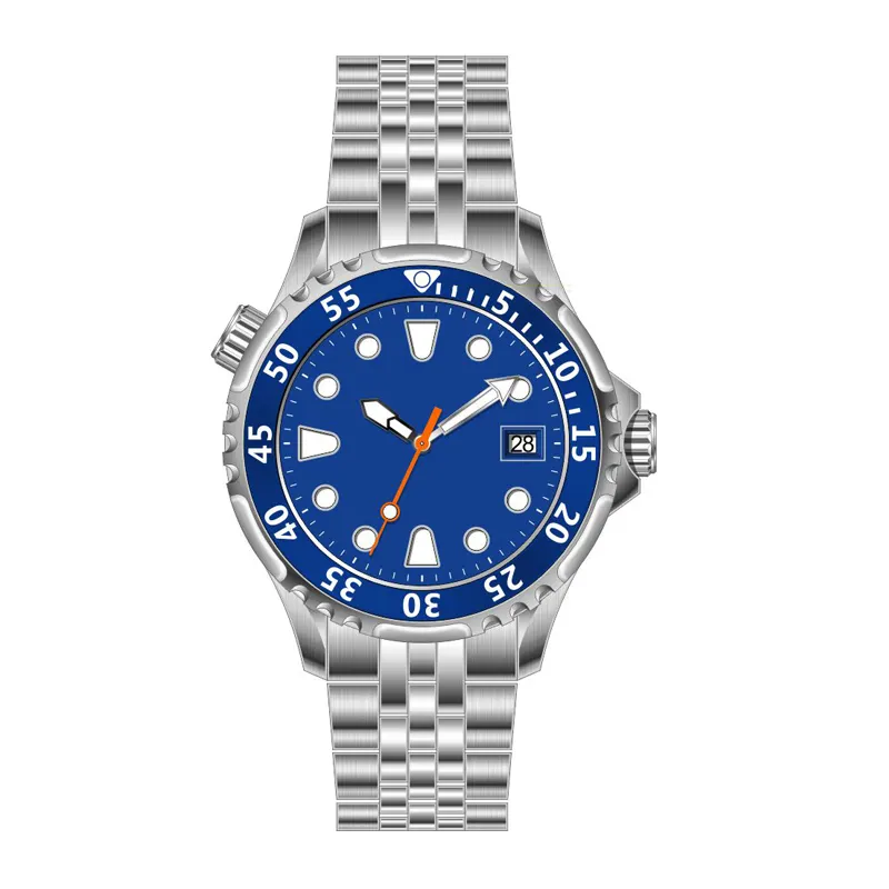 OEM Diver นาฬิกาแฟชั่นสำหรับผู้ชาย,นาฬิกาดำน้ำลึก300ม. กันน้ำได้