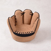 Moderno PVC Guantes de béisbol Diseño Sofá para niños para el dormitorio y la sala de estar Silla divertida infantil con acento en los dedos