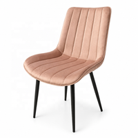 Chaise rembourrée à dossier en forme de cuillère, solutions OEM/ODM personnalisées pour les collections de salle à manger et les acheteurs de sièges commerciaux