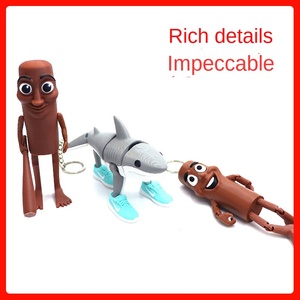 Tung Tung Tung Sahur Figure Llaveros Italian Brainrot Toys Boneco Key Ring Tralalero Tralala Juguete Keychain - Product Image 2