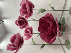 Diseño de organza de papel de flores personalizadas flores artificiales para boda evento Fiesta decoración flor - Product Image 6