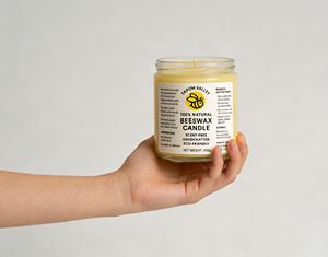 Velas de Cera de Abeja Tapom Valley, 200g, en Tarro, sin Humo ni Goteo, Decoración para Pascua, Iglesia y Festividades - Product Image 2