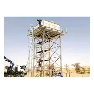 Cheap customized size and height hot-dip galvanized steel structure frame elevated water tank tower 10m