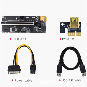 PCI-E USB 3.0 1X กับ16X สายอะแดปเตอร์การ์ดกราฟิก1X PCI-E ไปยัง16X สายต่อการ์ดจอ <span class=keywords><strong>VER009S</strong></span> พลัส - Product Image 4