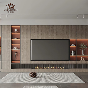 Mobile TV in Legno Moderno Personalizzabile con Illuminazione LED per <span class=keywords><strong>Soggiorno</strong></span> o Appartamento, <span class=keywords><strong>Arredamento</strong></span> Casa DDP - Product Image 6