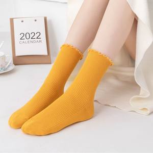 महिलाओं की ग्रीष्मकालीन पतली फीता किनारे नए जापानी काले और सफेद चमड़े के जूते के लिए छोटे चमड़े के जूते - Product Image 4