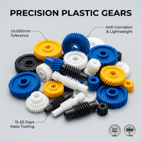 Engrenages et pignons en nylon PA66 moulés par injection, usinés CNC de précision sur mesure, fabrication OEM/ODM