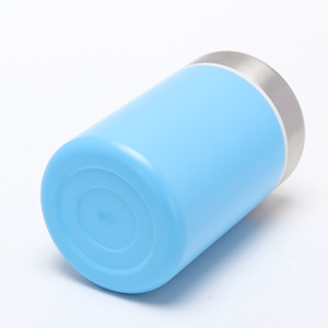 Thermos Flask Lunch Box Stainless Steel Lid Blue Cylinder Portable For Children - Product Image 3