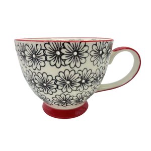 Factory Custom OEM 14 oz Under Glaze Color Handpainted Ceramic <b>Cup</b> Soup <b>Cups</b> Handmade Coffee Mug Tea <b>Cup</b> <b>Set</b> - Product Image 4