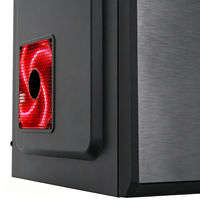 Boîtier PC Micro-ATX Mini-ITX en gros, châssis compact 350 mm, 4 emplacements PCI, support HDD/SSD, ventilation en maille, boîtier d'ordinateur de jeu 3