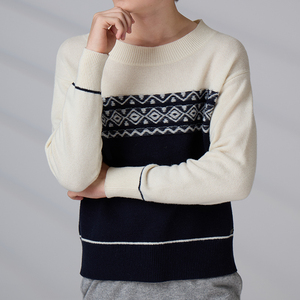 Suéter Personalizado ODM, Jacquard Fair Isle, Cuello Redondo, Ropa de Punto de Invierno para Hombres y Adolescentes - Product Image 5