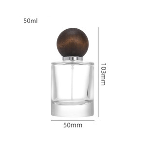 30ml 50ml 100ml bottiglie di <span class=keywords><strong>profumo</strong></span> di vetro rotondo tappo bianco fondo spesso vuoto-resistente ed elegante - Product Image 2