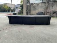 Blocs de mousse modulaires en plastique pour ponton, système de quai sec, plateforme de baignade, kits de bateau en polystyrène, quais flottants en béton à vendre